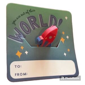 🌼🌼Valentine eraser and card kit. Rockets NWT🌼🌼